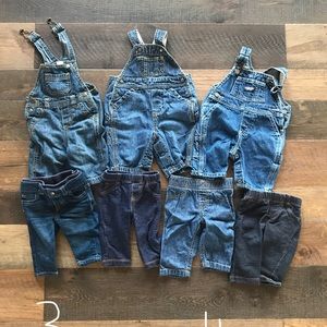 Jeans and overall lot for baby boy